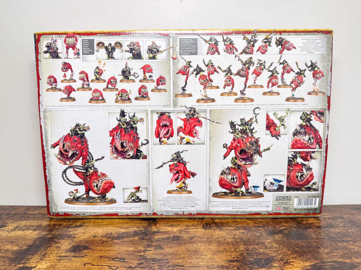 Stampeding Squigalanche Gloomspite Gitz Age of Sigmar Games Workshop Unit #481