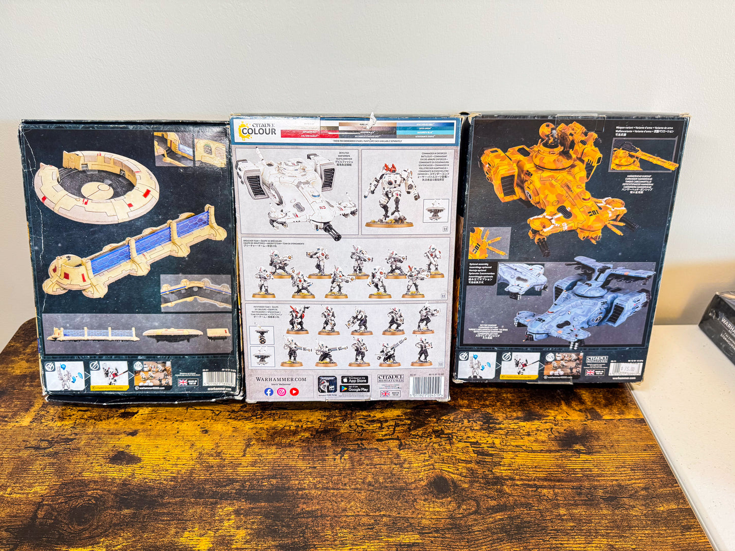 Tau Combat Patrol + Hammerhead Gunship + Tidewall Shieldline Tau Lot Unit #412