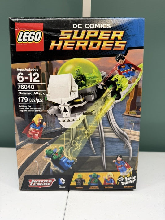 LEGO DC Comics Super Heroes Brainiac Attack 76040 NISB Good Condition