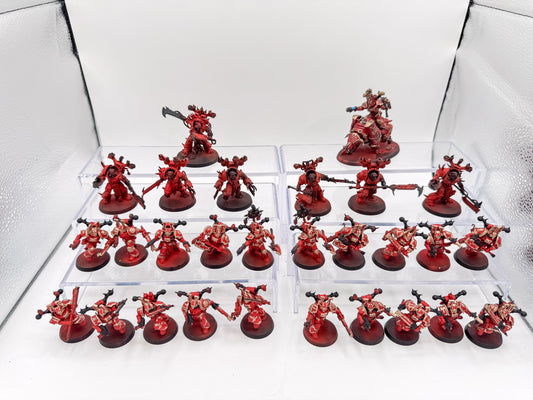 Khorne Berzerkers Lord on Juggernaut World Eaters Army Lot Warhammer 40K Unit #463