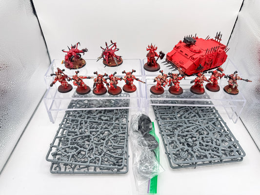 Khorne Berzerkers Chaos Spawn Chaos Rhino World Eaters Army Lot Warhammer 40K Unit #464