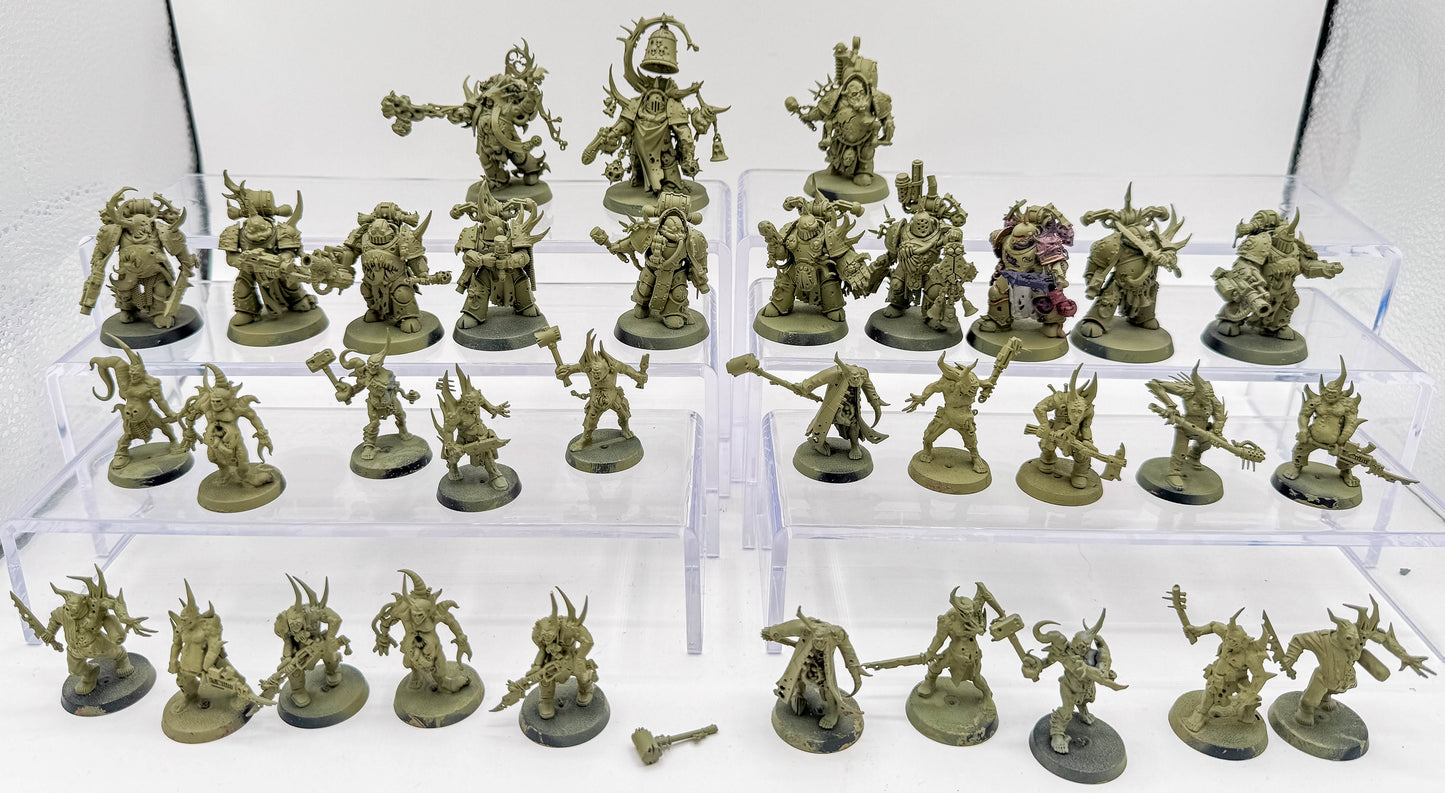 Plague Marines + Characters / Leaders + Poxwalkers Death Guard Lot Warhammer 40k