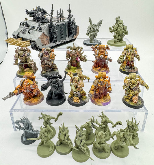 Plague Marines + Rhino  + Biologus Putrifier + Foul Blightspawn + Poxwalkers 40k
