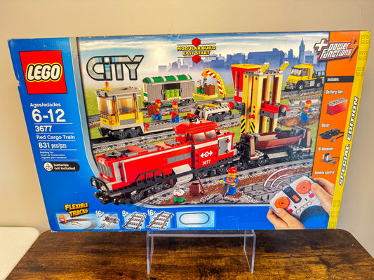 LEGO City Trains Red Cargo Train 3677 New Factory Sealed