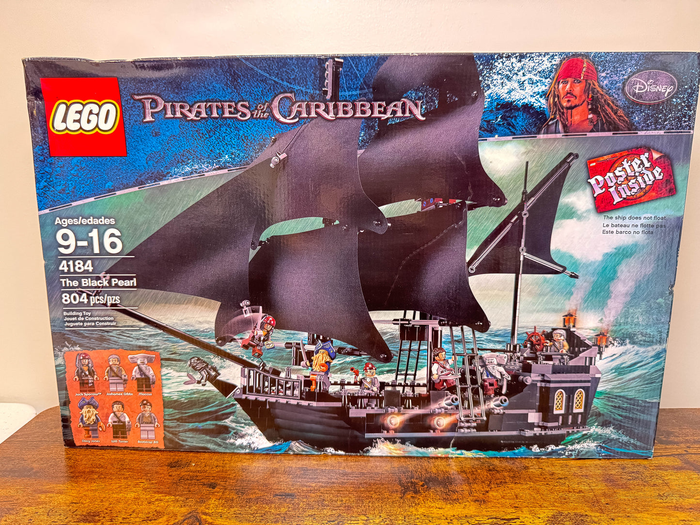 LEGO Pirates of the Caribbean The Black Pearl 4184 Factory Sealed Unit #284