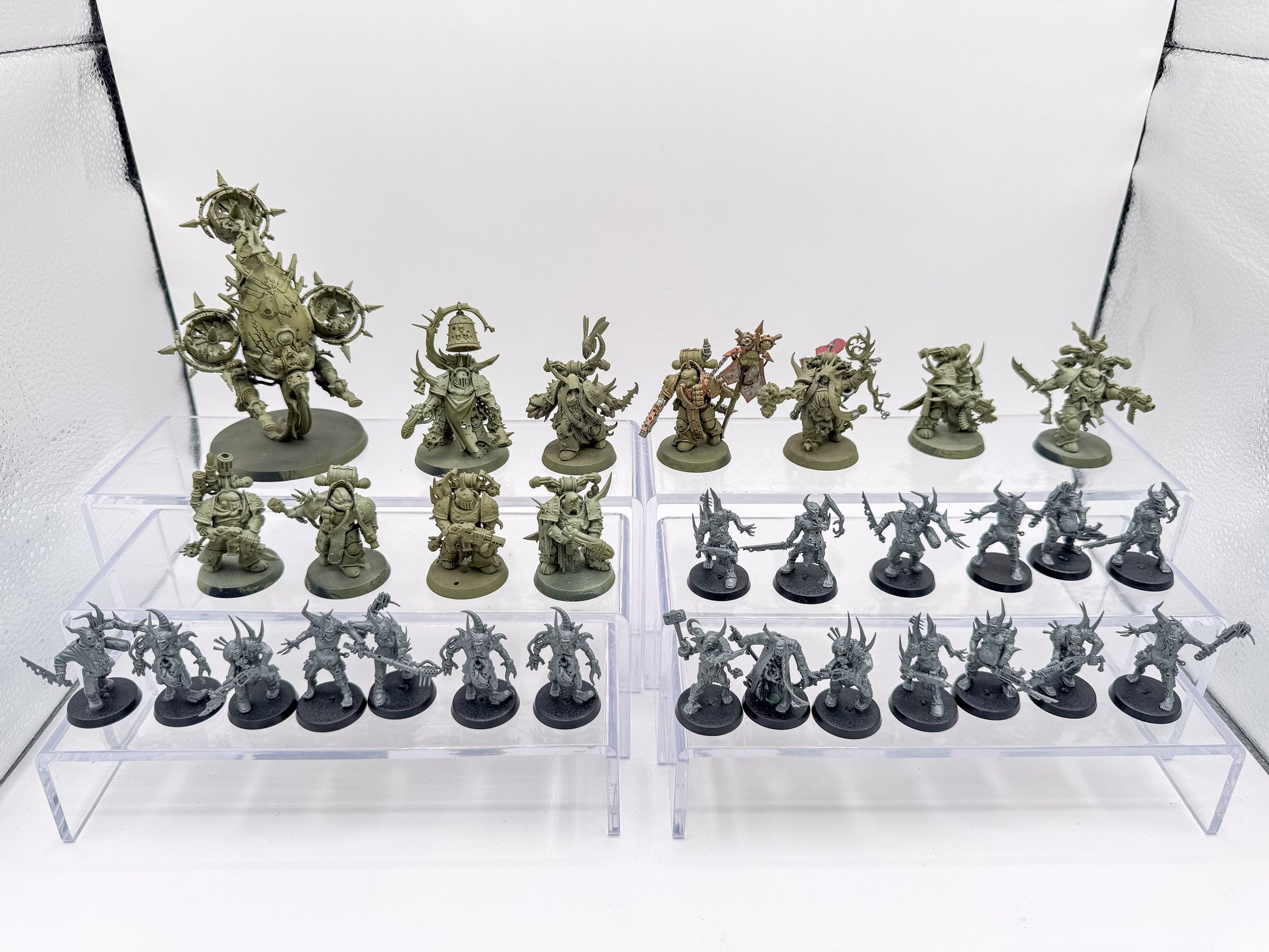 Plague Marines + Characters + Poxwalkers + Bloat Drone Death Guard Lot Unit #409