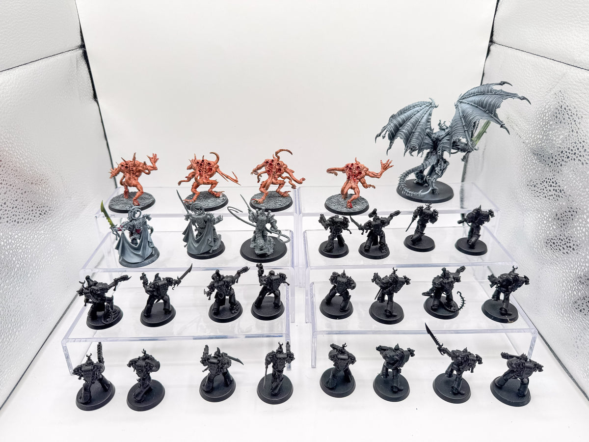 Daemon Prince Chaos Spawn Tormentors Emperor's Children Army Lot Warhammer 40K Unit #556