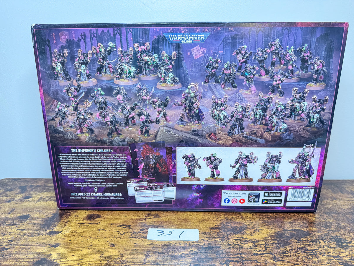 Champions of Slaanesh Emperor's Children Warhammer 40K Games Workshop Unit #351