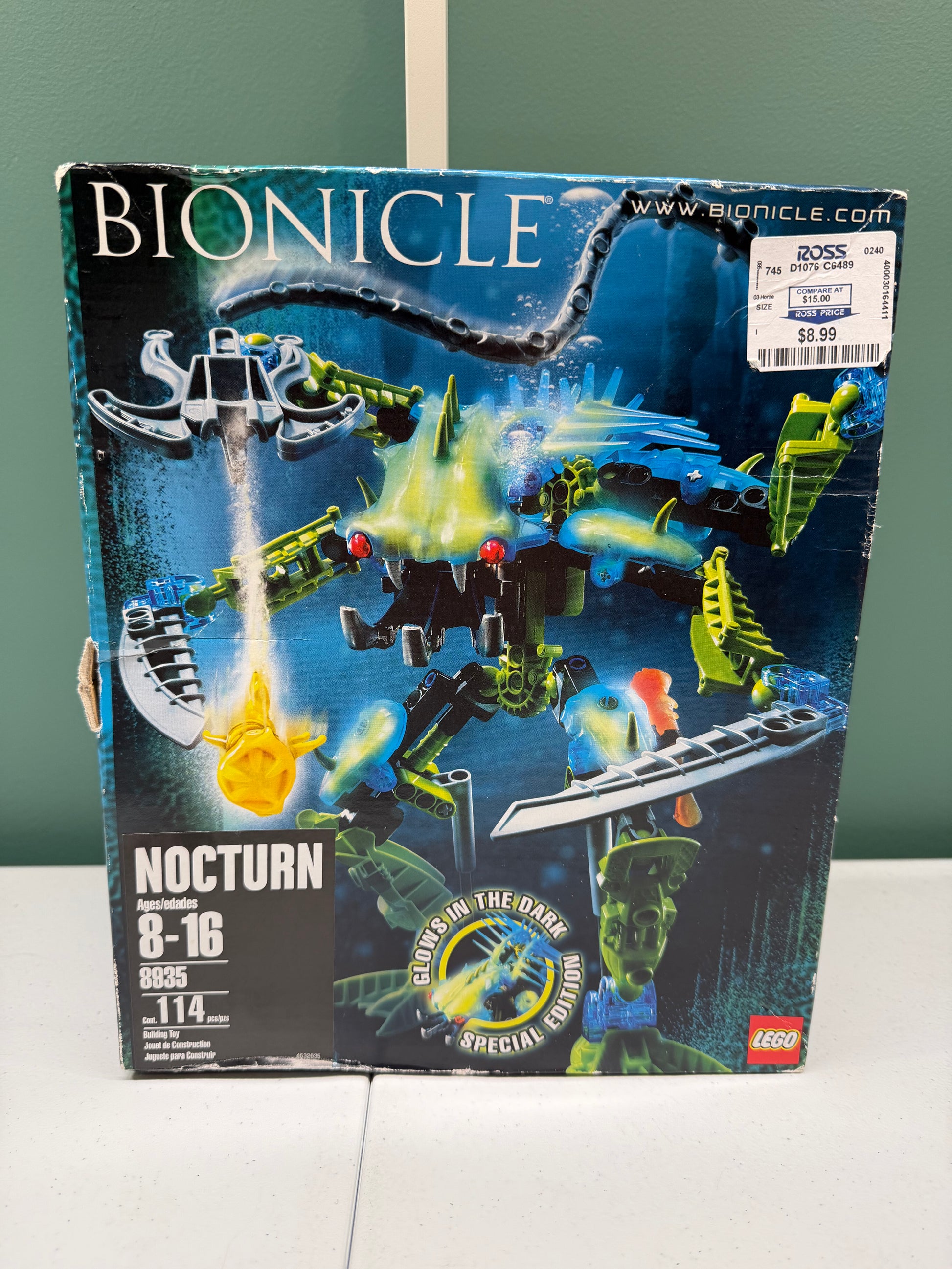 LEGO BIONICLE Nocturn 8935 New In Sealed Box Rare!