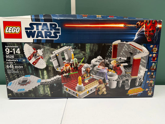 LEGO Star Wars Palpatine's Arrest 9526 New In Sealed Box Fair Condition