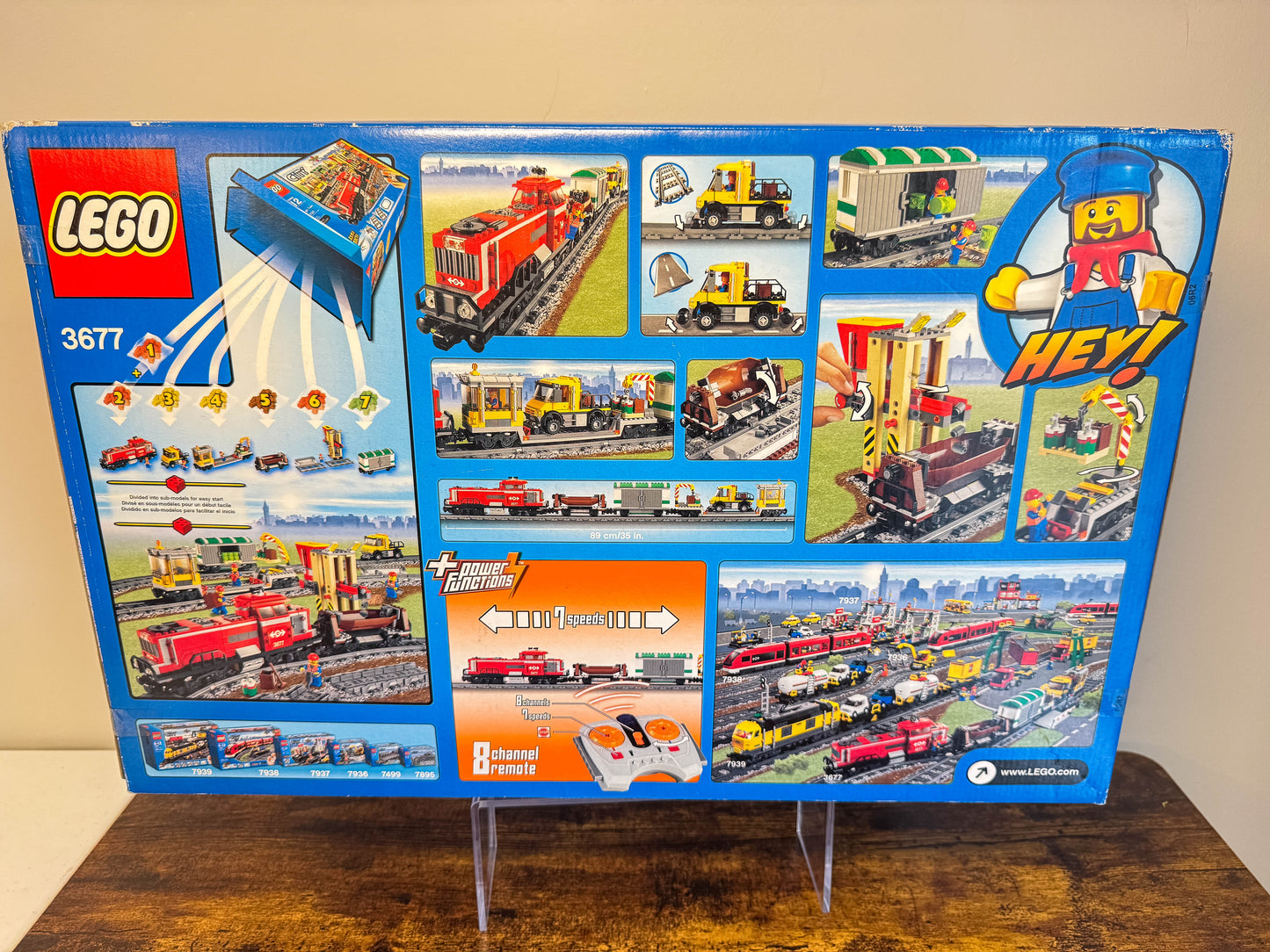 LEGO City Trains Red Cargo Train 3677 New Factory Sealed