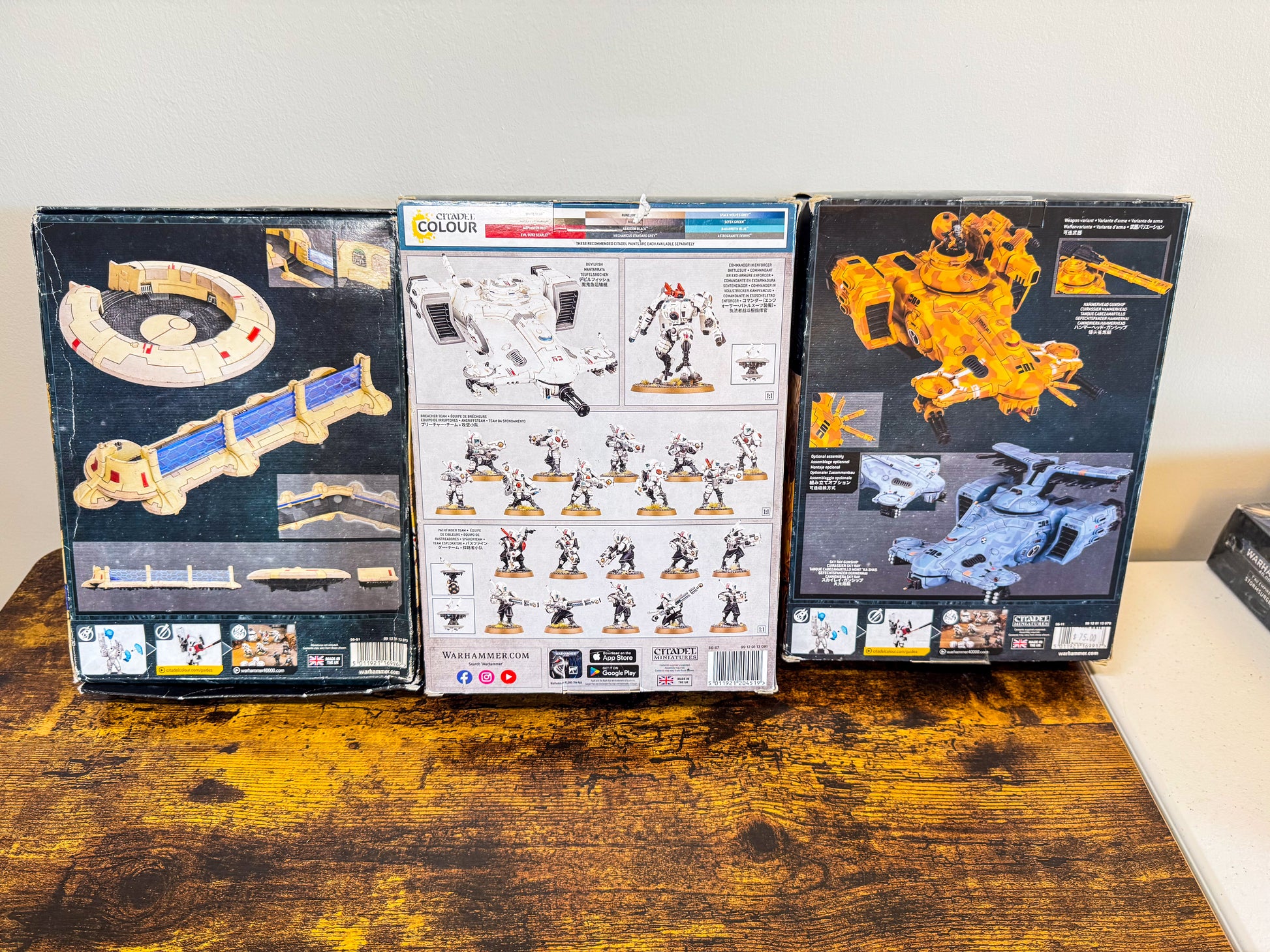 Tau Combat Patrol + Hammerhead Gunship + Tidewall Shieldline Tau Lot Unit #412