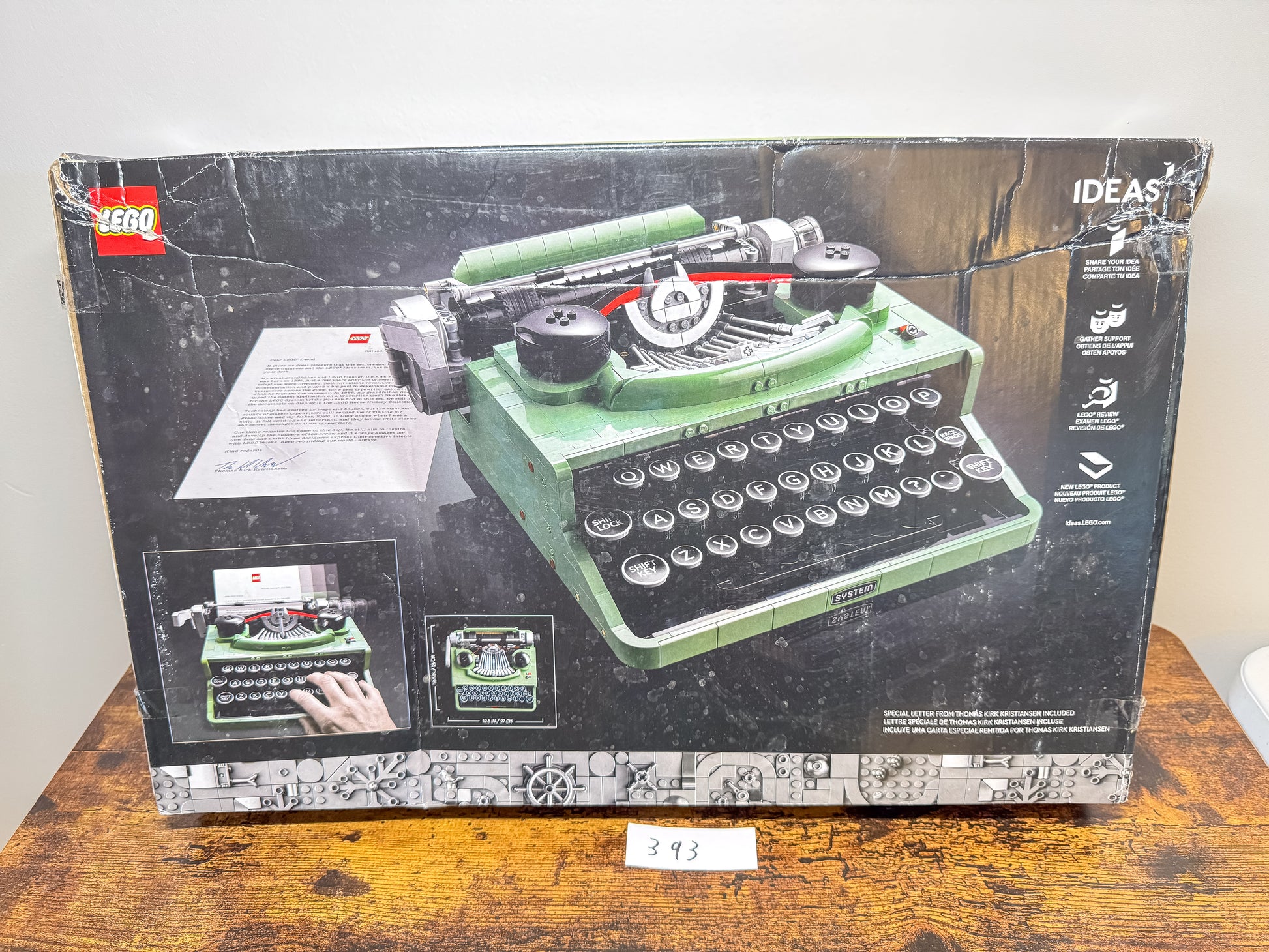 LEGO Ideas Typewriter 21327 Factory Sealed Damaged Box Unit #393