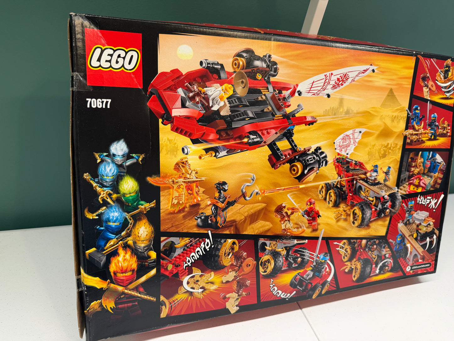 LEGO NINJAGO Land Bounty 70677 New In Sealed Dented Box