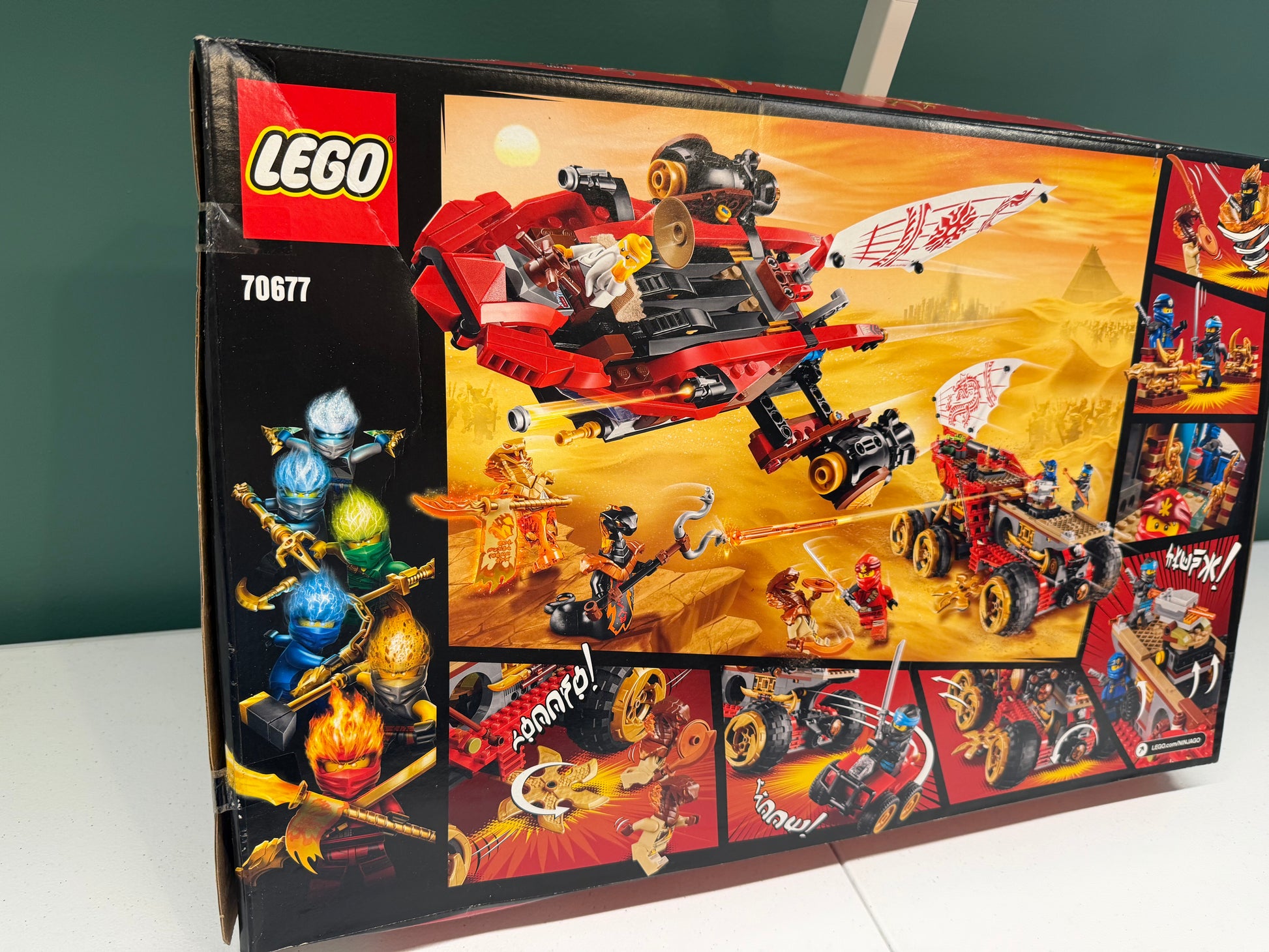 LEGO NINJAGO Land Bounty 70677 New In Sealed Dented Box